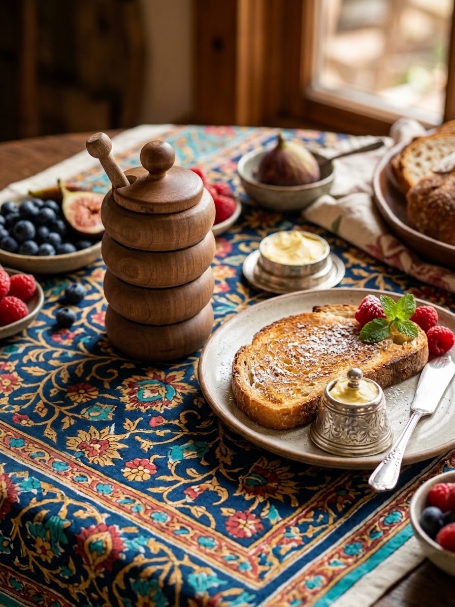 ظرف عسل چوبی